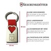 Gift Knight - Mum Keyring - Red Heart Pendant for