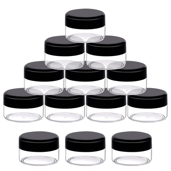 Mardatt 20Pcs 20 ml/ 0.7 oz Plastic Cosmetic Jars with