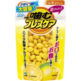 Chewing Breath Care, Breath Refreshing Gummy, Lemon Mint, Pouch Type, Value Large Capacity, 100 Tablets