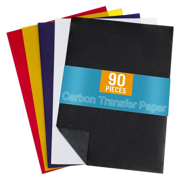 Invalidism 90 Sheets Multicolor Carbon Transfer Paper, A4 Carbon Paper
