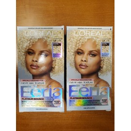 L'Oréal 2 Pks: L'Oreal Feria Lightening System Hair Color *PLATINUM BOUNCE* 2344-R7P3b