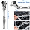 Fizocosisto Ratchet Handle, Chrome Vanadium Steel 2 in 1 Multifunctional