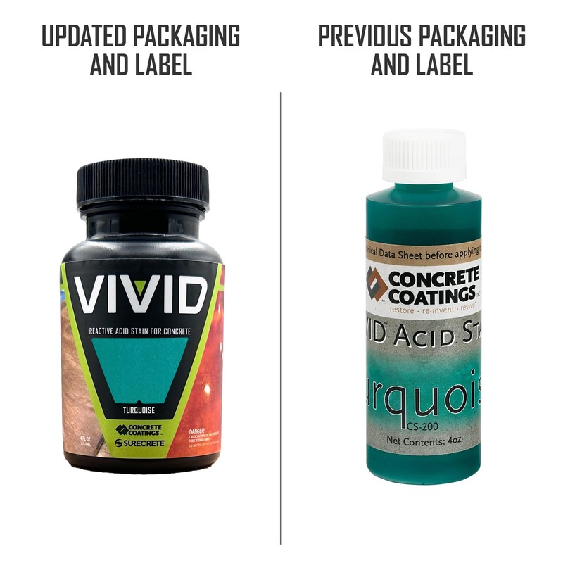 CC Concrete Coatings Vivid Acid Stain for Concrete | Turquoise