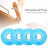 4PCs Set High Elastic PU Skateboard Flashing Wheel 52mm Professional