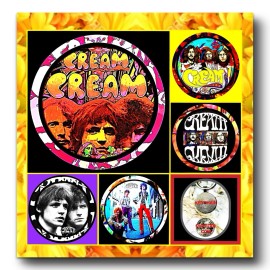 CREAM ROCK BAND ERIC CLAPTON  GINGER BAKER  FIVE EXCLUSIVE NEW KEYCHAINS