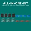 AUTOKAY 4Pcs 3-Pin Ignition Coil Pack Connector Plug Housing Compatible