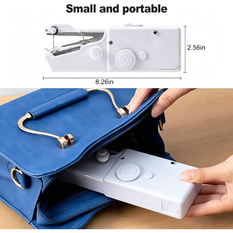 Handheld Sewing Machine, Mini Sewing Machine with Sewing Accessories, Electric