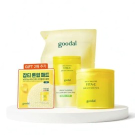 goodall [1+1 Refill Plan] Goodal Green Tangerine Vita C Blemish Care Pad Alpha Special 70 sheets (+70 refills) / [1+1 리필기획] 구달 청귤 비타C 잡티케어 패드 알파 기획 70매(+70매 리필)