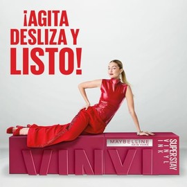 Maybelline Super Stay Vinyl Ink, Labial Líquido de Larga Duración, Efecto Vinilo y Acabado Brillante Instantáneo, Color Intenso por Hasta 16 Horas, To