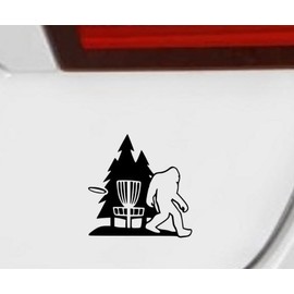 Bigfoot Disc Golf Decal for Truck, Funny, Tumbler, Window, Laptop, Phone, Stickers, Home Decoration.