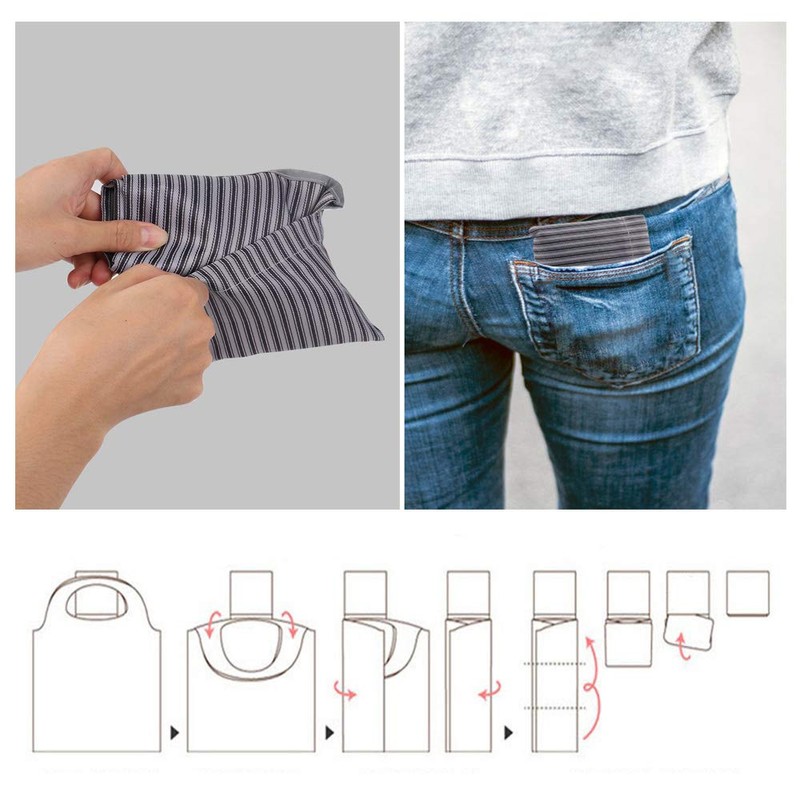 LANODO Eco Bag, Shopping Bag, Storage, Large Capacity, Easy, Folding