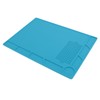 Silicone Soldering Mat with 25cm Scale Prevent Slipping Watch Repair