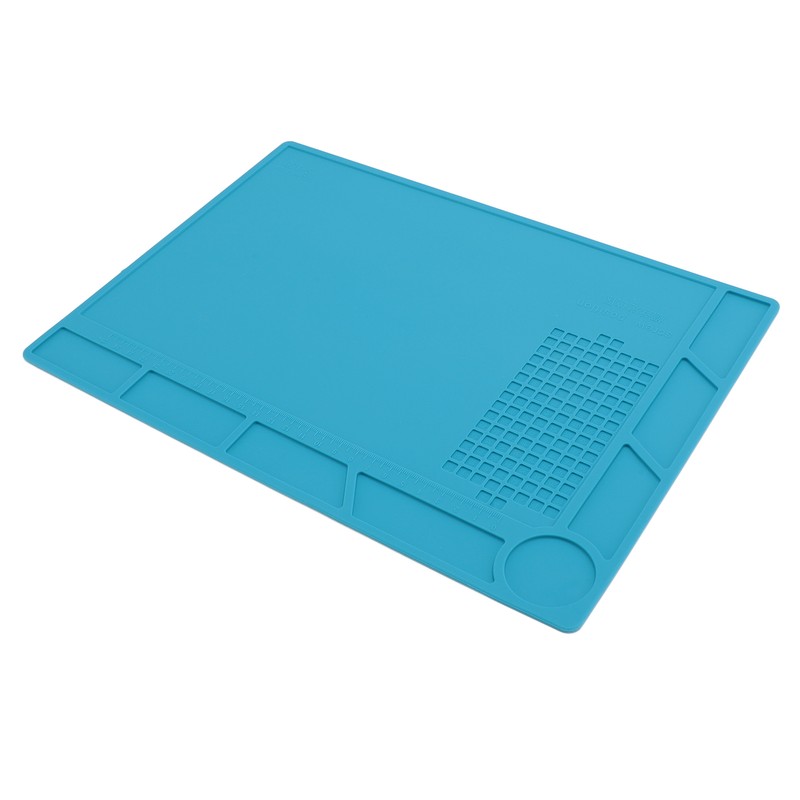 Silicone Soldering Mat with 25cm Scale Prevent Slipping Watch Repair