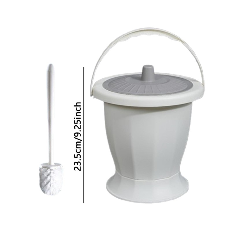 perfeclan Potty Urinal Bottle and Ring Toilet Brush, Urinal Night