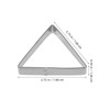 STOBAZA 5 Pcs Triangle Cookie Cutters, Sugar Mold, Pastry Ring,