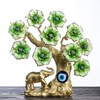 YU FENG Turkish Blue Evil Eye Gold Fortune Tree with