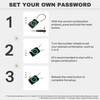 UP Security 3 Digit Combination Lock, Travel Safe Luggage Locks,