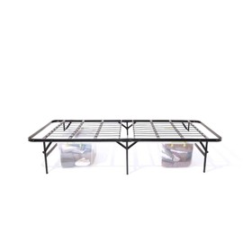 STRUCTURES Foldable Bed Base - Platform Bed Frame and Box Spring in One - Strong and Sturdy Support - Quiet Noise Free - Quick, Easy Setup - Full
