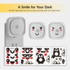YUNLEX 2 Pack Plug in Red Sleep Night Light with