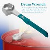 P1TOOLS Aluminum Drum Bung Wrench, Plastic Drum Plugs for Opener