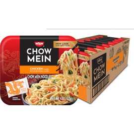 Nissin Chow Mein Noodles, Teriyaki Chicken, 4 Ounce (Pack of 8)