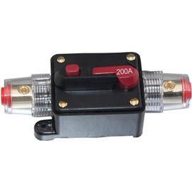 Absolute ICB-200 200 Amp Agu Fuse Holder Built-in Circuit Breaker