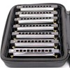 Tuyama® Harmonica Set of 7 Harmonicas in Case Diatonic Various