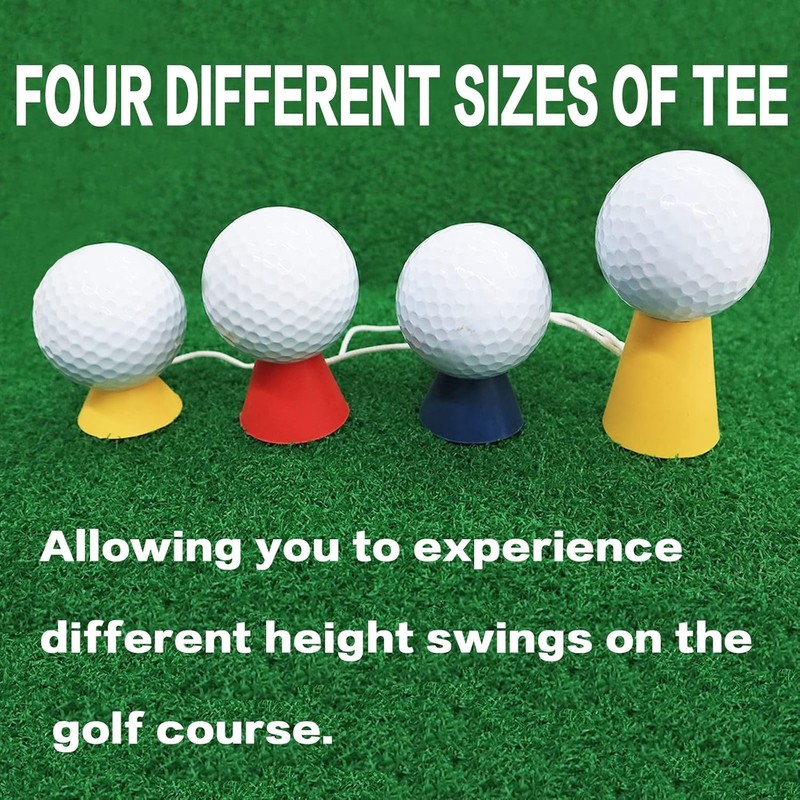 Golf Rubber Tee Driving Range Holder Value 5 Pack with