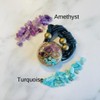 Orgone Necklace Infinite Protection, Healing Crystals, Stone- Gemstore Turquoise, Amethyst