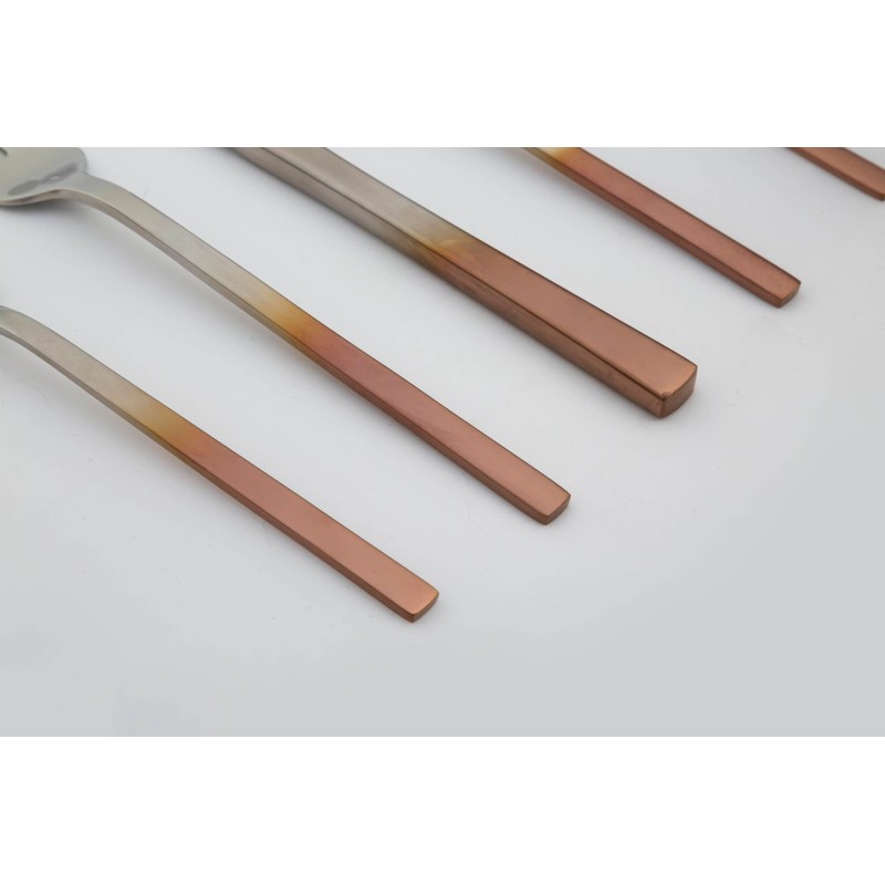 Cambridge Copper Ombre Kelvin Piece Flatware Set, 20 Count