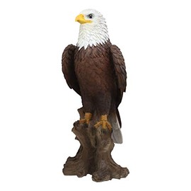 Ebros Gift American Pride National Emblem Bald Eagle Statue 15.25" H Independence Day American Patriotic Wings of Glory Home Patio Decor Figurine As Inspirational or 4th of July Centerpiece Gift