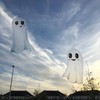 Stickerscape Halloween Window Stickers (Cute White Ghosts - 1 Sheet)