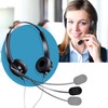 PChero Landline Telephone Headset with Mic, RJ9 Binaural Hands-free Noise