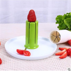 Cucumber Slicer, Strawberry Slicer, Grape Slicer, Carrot Cutter, Potato Cutter, Kitchen Tools, Multi-Function and Vegetable, Fruit Salad Making Pizza Fruit Dispenser (Green, One Size)