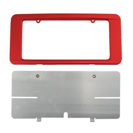 C6 Corvette Custom Painted Rear License Plate Frame - Victory Red 74 GCN WA9260