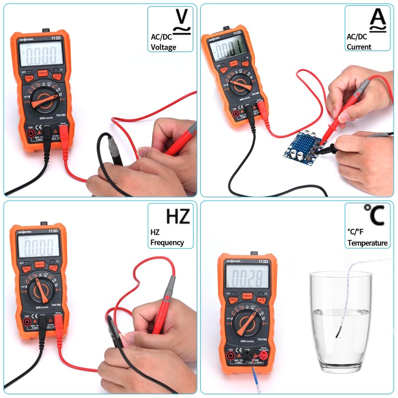 COVVY Digital Multimeter, 6000 Counts Multi Tester, Ohm Volt Amp