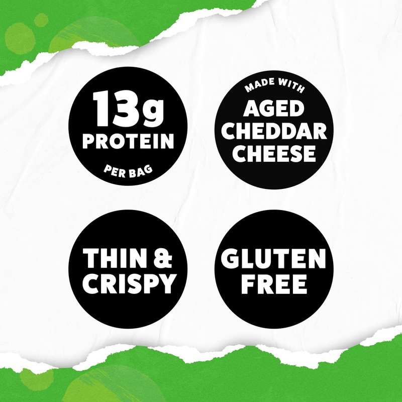 WILDE Protein Chips Spicy Queso, Thin and Crispy High Protein