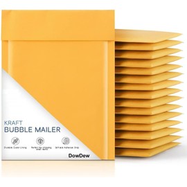 Kraft Bubble Mailers Mailing Packing Envelopes (5, #1 7.25" x 11")