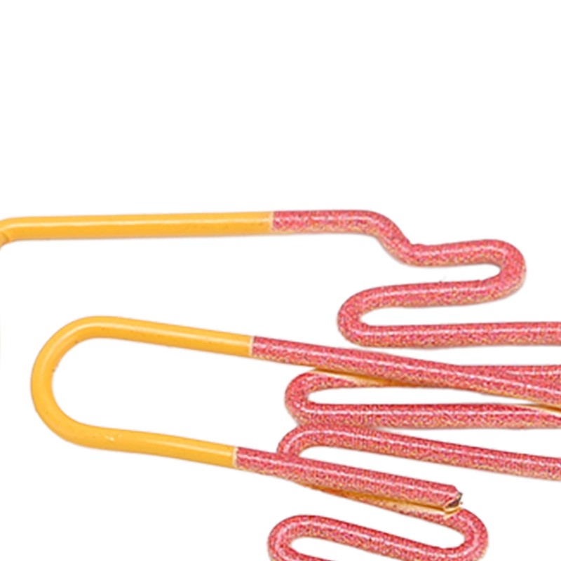 100Pcs Paper Clips Cute French Fries Shape Electroplating Process Lightweight