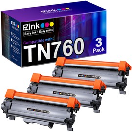 E-Z Ink Compatible Toner Cartridge Replacement for Brother TN760 TN 760 TN730 Compatible with DCP-L2550DW HL-L2350DW HLL2395DW HLL2390DW HL-L2370DW MFC-L2710DW MFC-L2750DW MFC-L2730DW (3 Black)