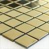 Glass Mosaic Tiles Gold Plain Bathroom Wall Living Room Kitchen