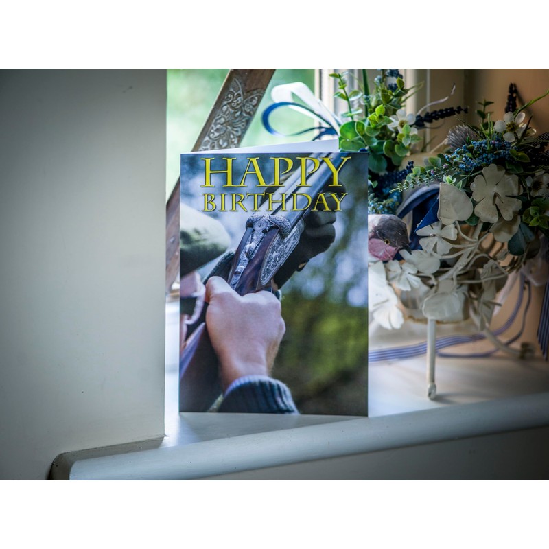 Shooting Birthday Card Side by Side