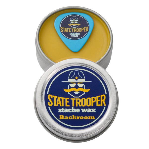 State Trooper Stache Wax Mustache Wax - Backroom (Tobacco Scent)