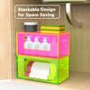 Stackable Trash Bag Holder Dispenser Under Sink Extra Large Acrylic