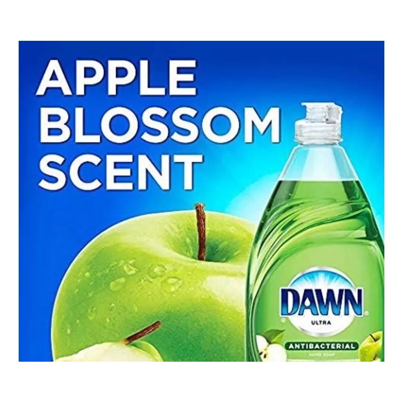 Dawn Ultra Dish Liquid Soap, Anti- Bacterial Apple Blossom Scent,