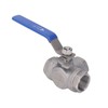 3 Way Ball Valve 1in 304 Stainless Steel Female T