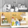 YunNasi 2 Tier Cupboard Organiser Kitchen Extendable White | Base