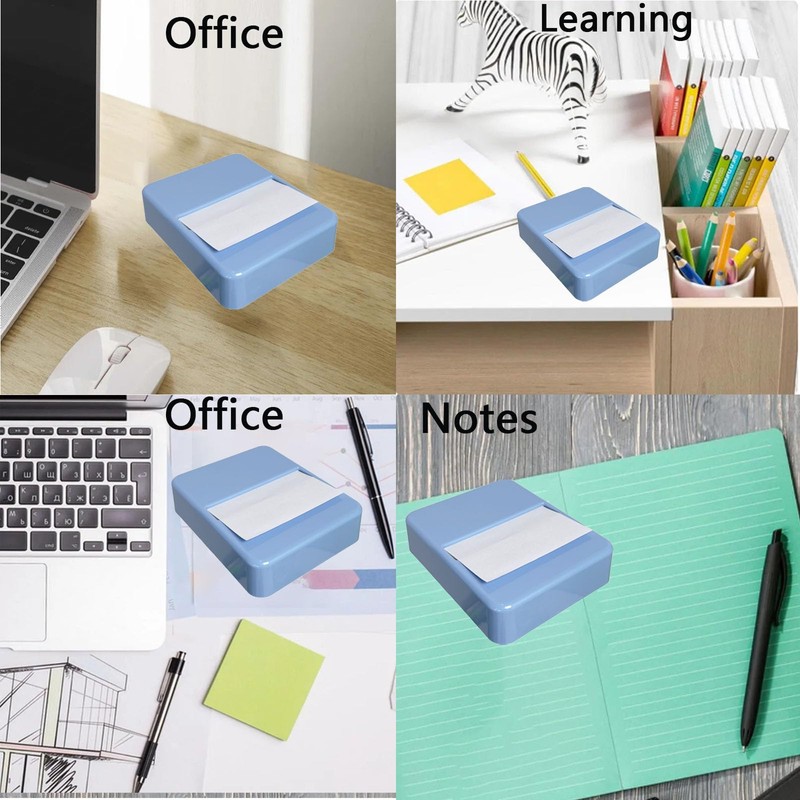 OunglyChoi Notes Dispenser, 3 x 3 inches Blue Sticky Note