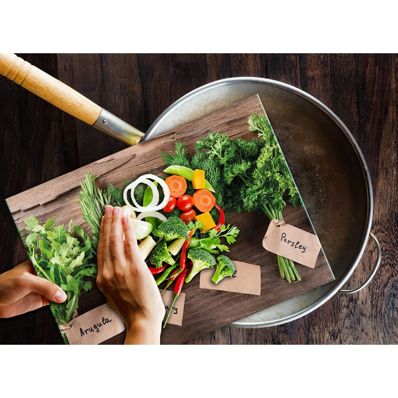 TMK Glass Chopping Board 30 x 22 cm with Spices