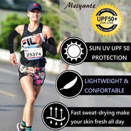 Arm Sleeves for Men and Women – Tattoo Cover Up, Sun Protection - Cooling UPF 50 Compression - Basketball, Running Youth Boys Girl Stocking Stuffer For Men Women Kids